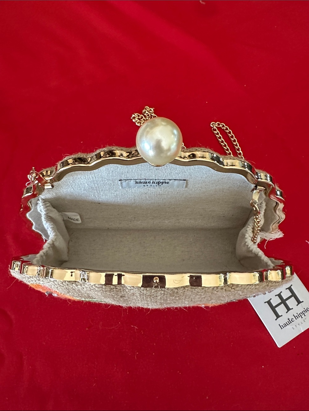 Haute Hippie clam purse NWT!! - Picture 2 of 2